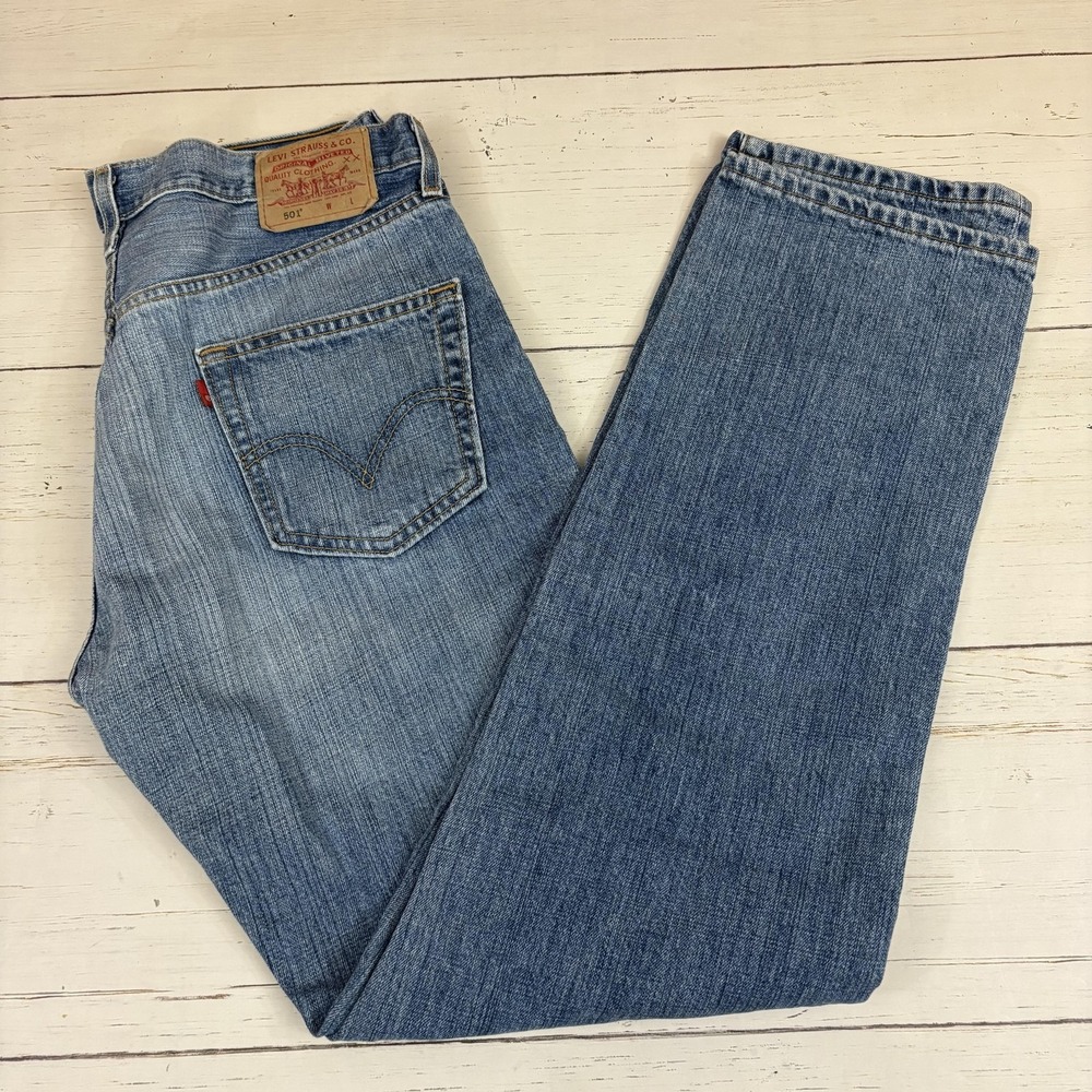 Vintage Levi's 501 Jeans Mens 36x34 Blue Denim Medium Wash
